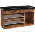 Shoe Cabinet Storage Bench with Cushion